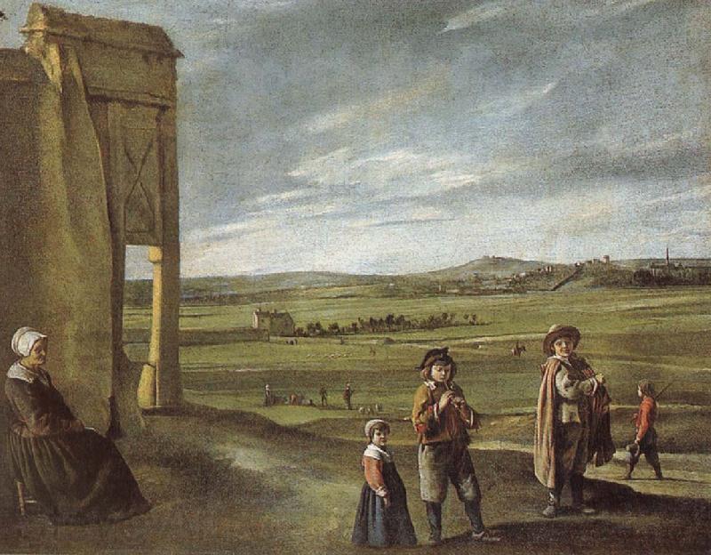 Louis Le Nain Landscape with bondfolk